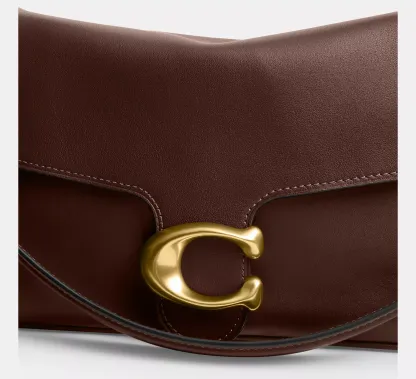 Soft Tabby Shoulder Bag Smooth leather/Brass/Maple