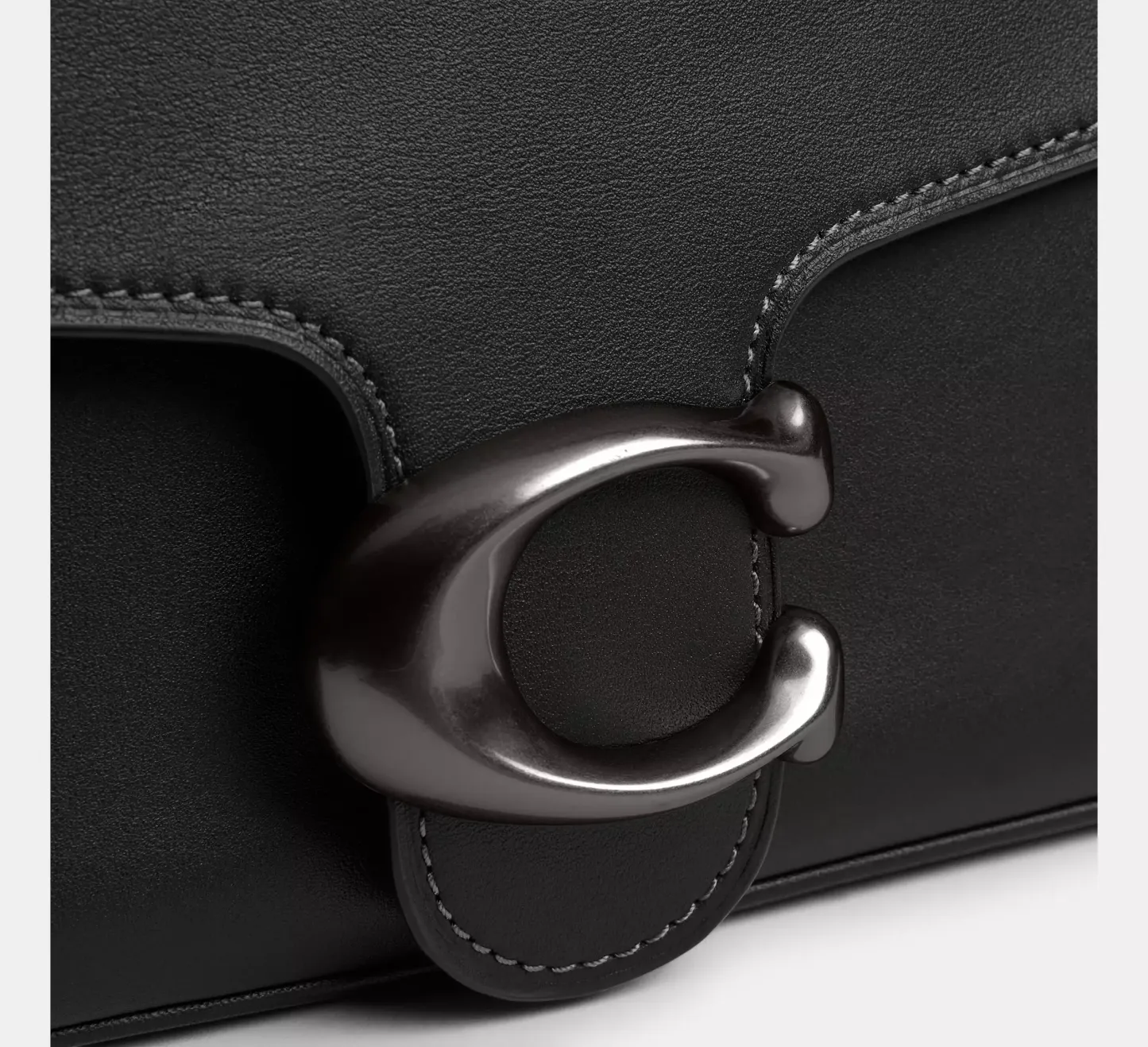 Soft Tabby Shoulder Bag Smooth leather/Pewter/Black