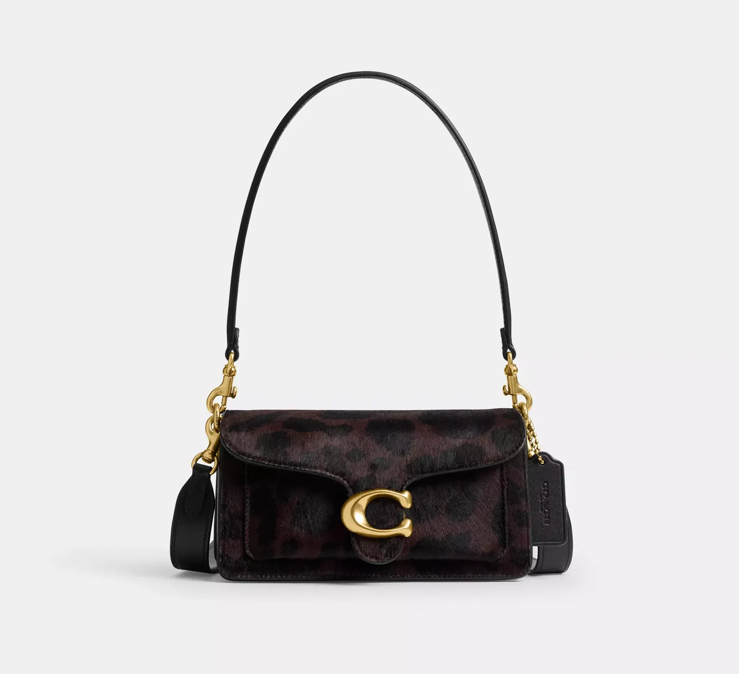 Tabby Shoulder Bag 20 In Haircalf With Leopard Print