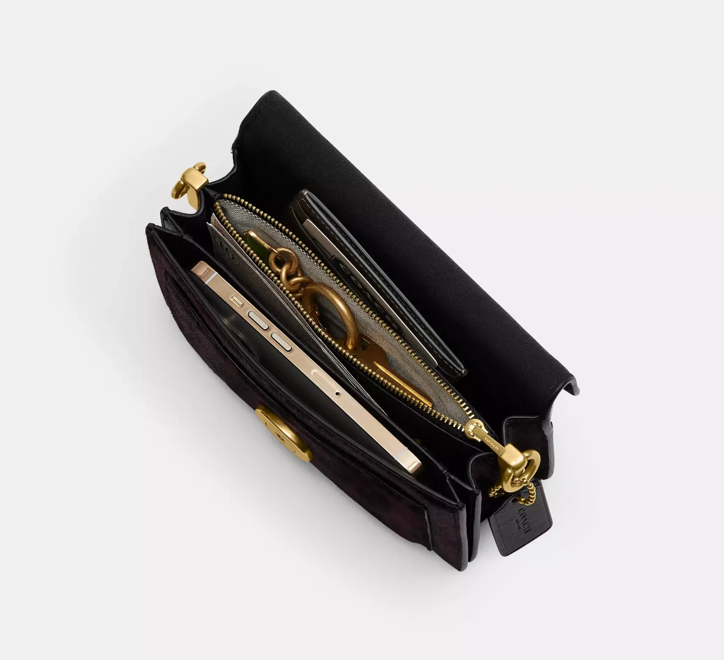 Tabby Shoulder Bag 20 In Haircalf With Leopard Print