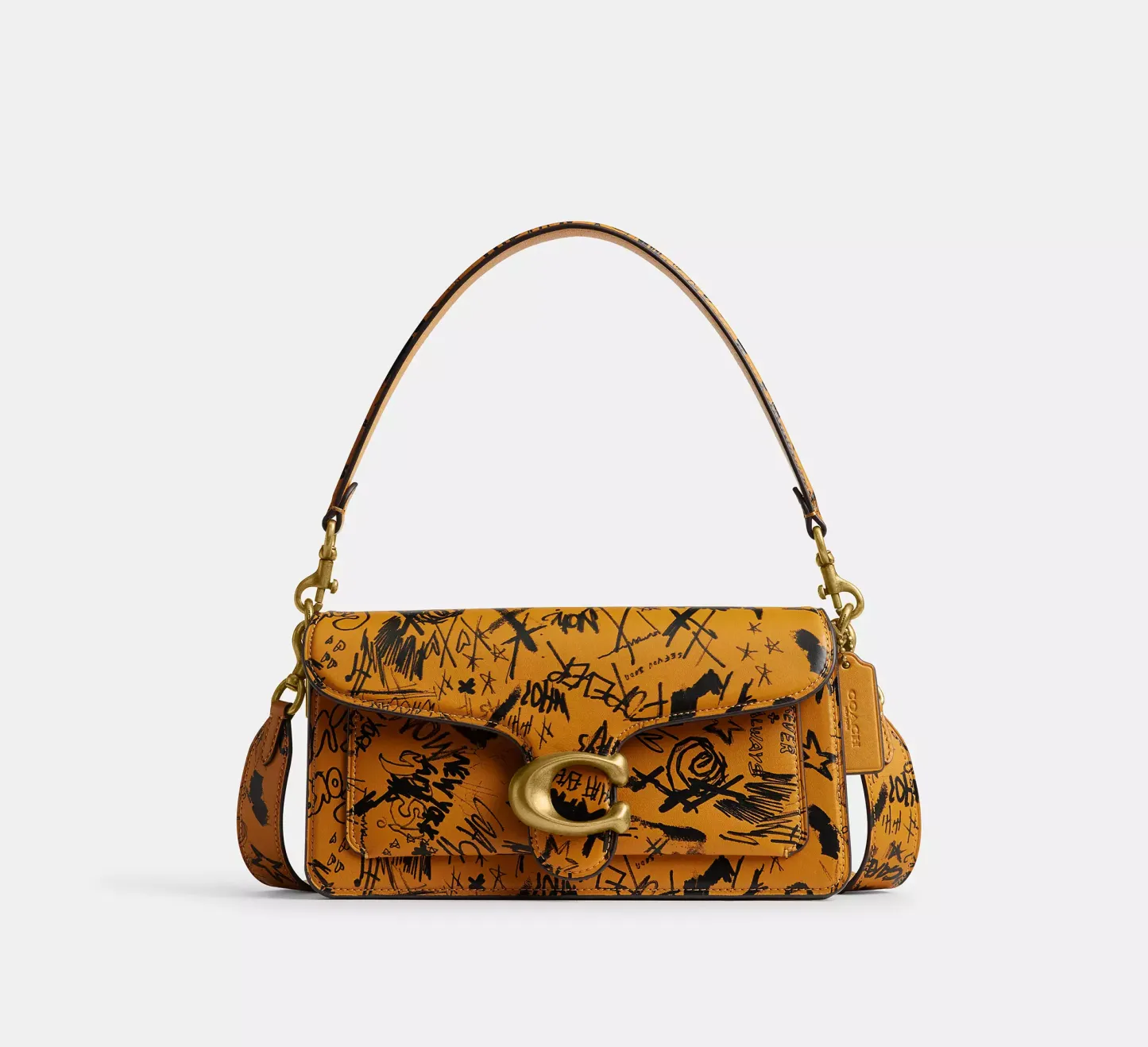 Tabby Shoulder Bag 26 Smooth leather/Dark Brass/Ochre Multi