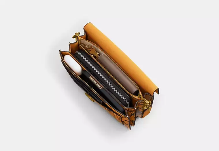 Tabby Shoulder Bag 26 Smooth leather/Dark Brass/Ochre Multi