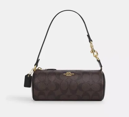 Nolita Barrel Bag-Brown Black