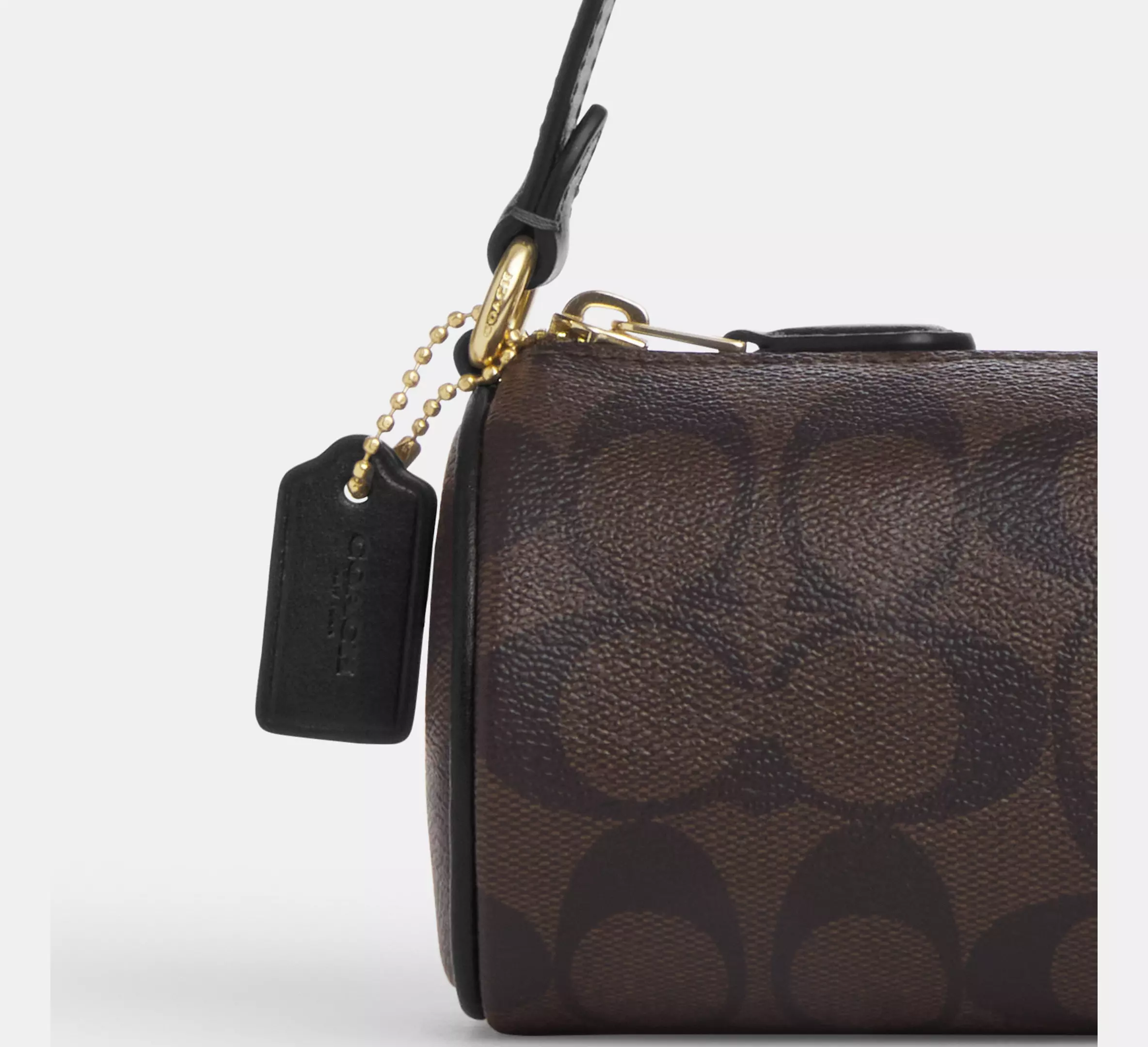 Nolita Barrel Bag-Brown Black