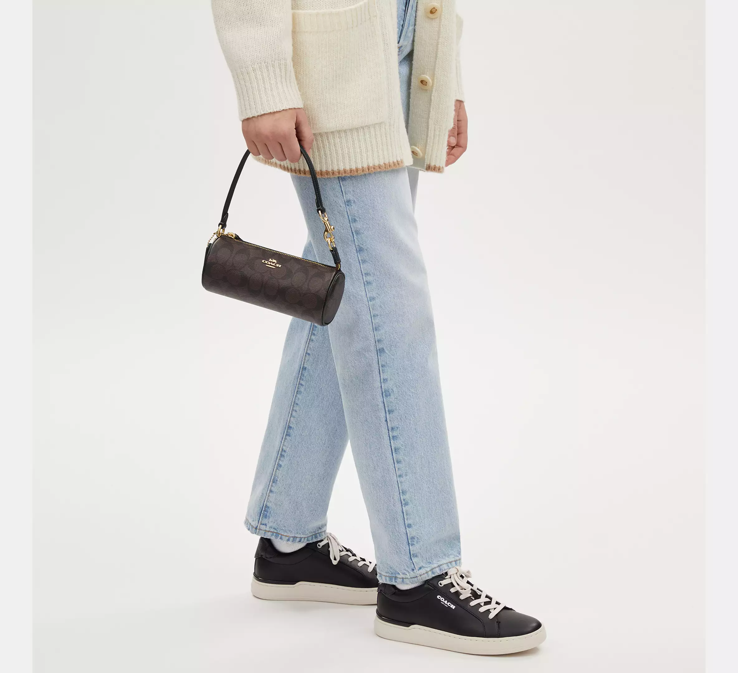 Nolita Barrel Bag-Brown Black