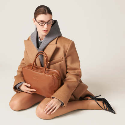 Leather Top Handle Bag