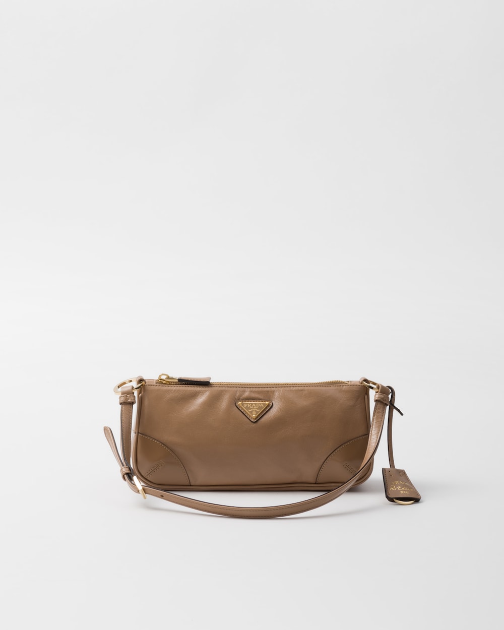Pratktda Re-Edition 2002 small leather shoulder bag