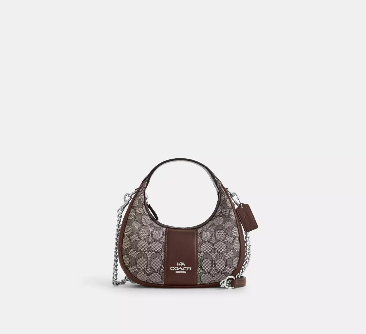 Carmen Mini Crossbody In Signature Jacquard-Maple