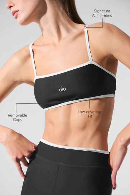 Airlift Charger Bra-Black/White