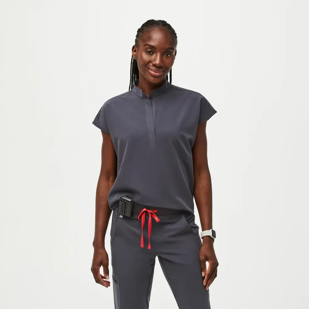 Rafaela Oversized Scrub Set--Burgundy