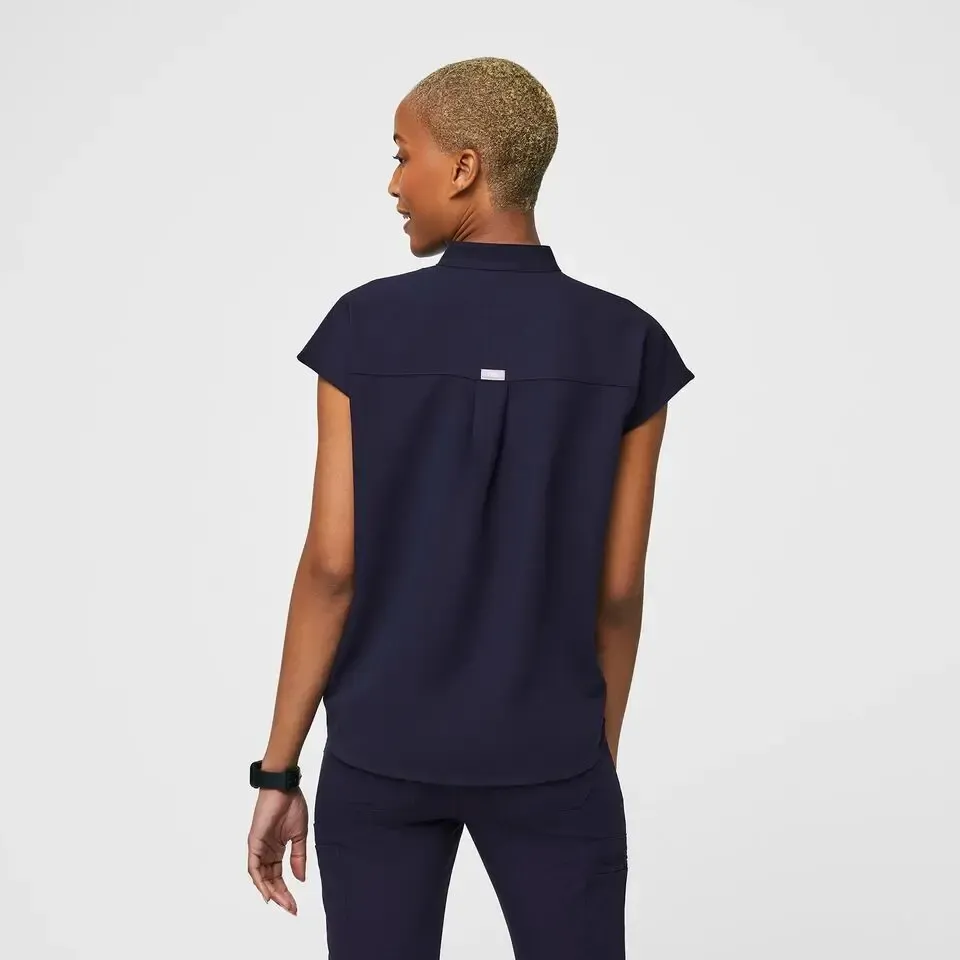 Rafaela Oversized Scrub Set--Burgundy