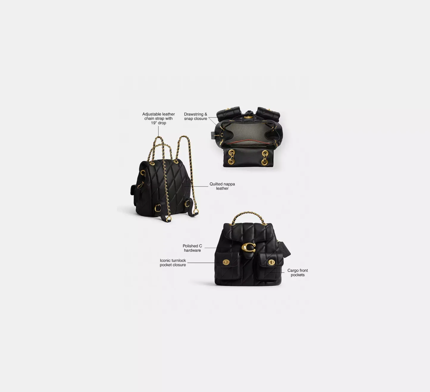 Tabby Backpack With Pillow Quilting