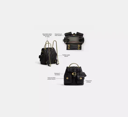 Tabby Backpack With Pillow Quilting