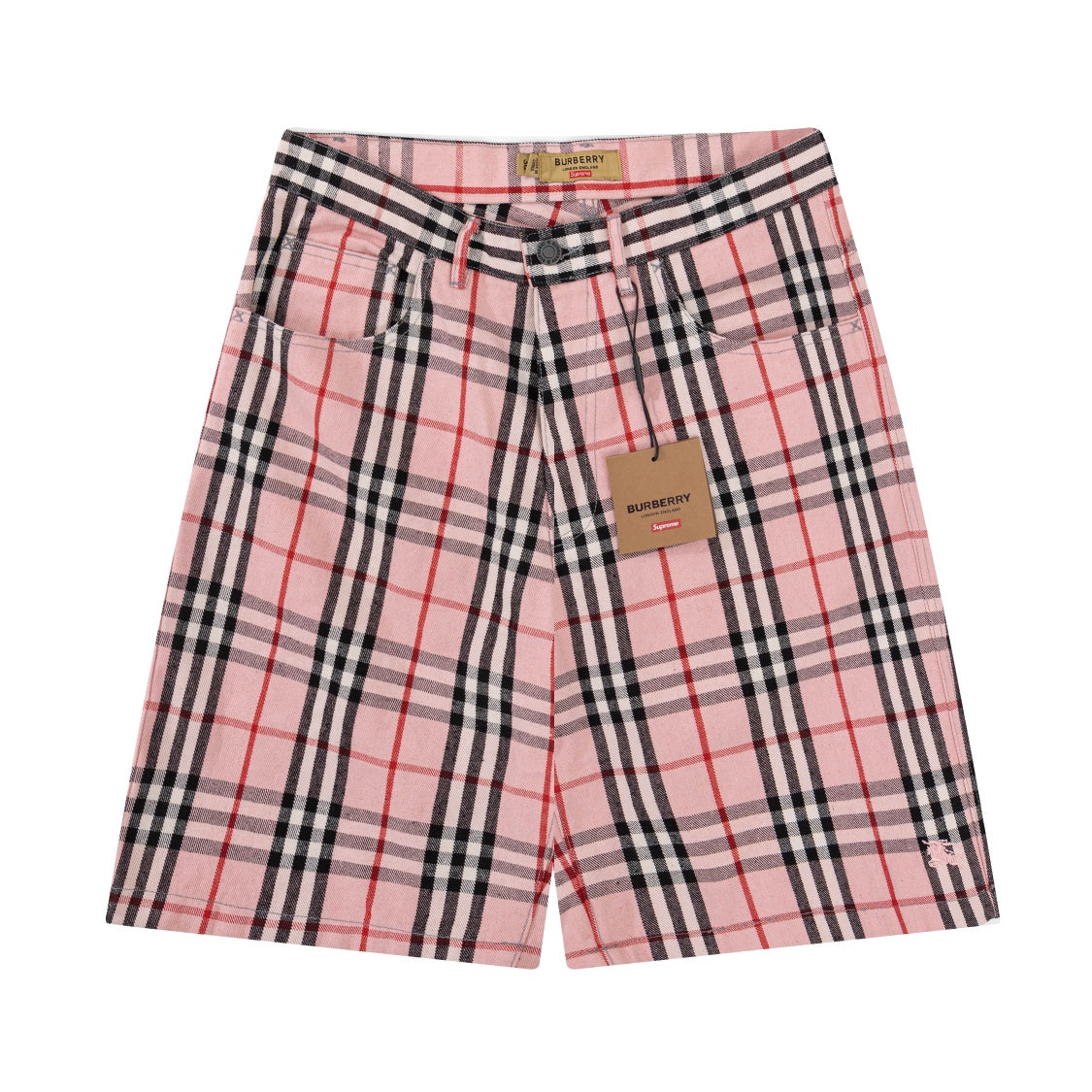Pink Checkered Shorts-Tickkin