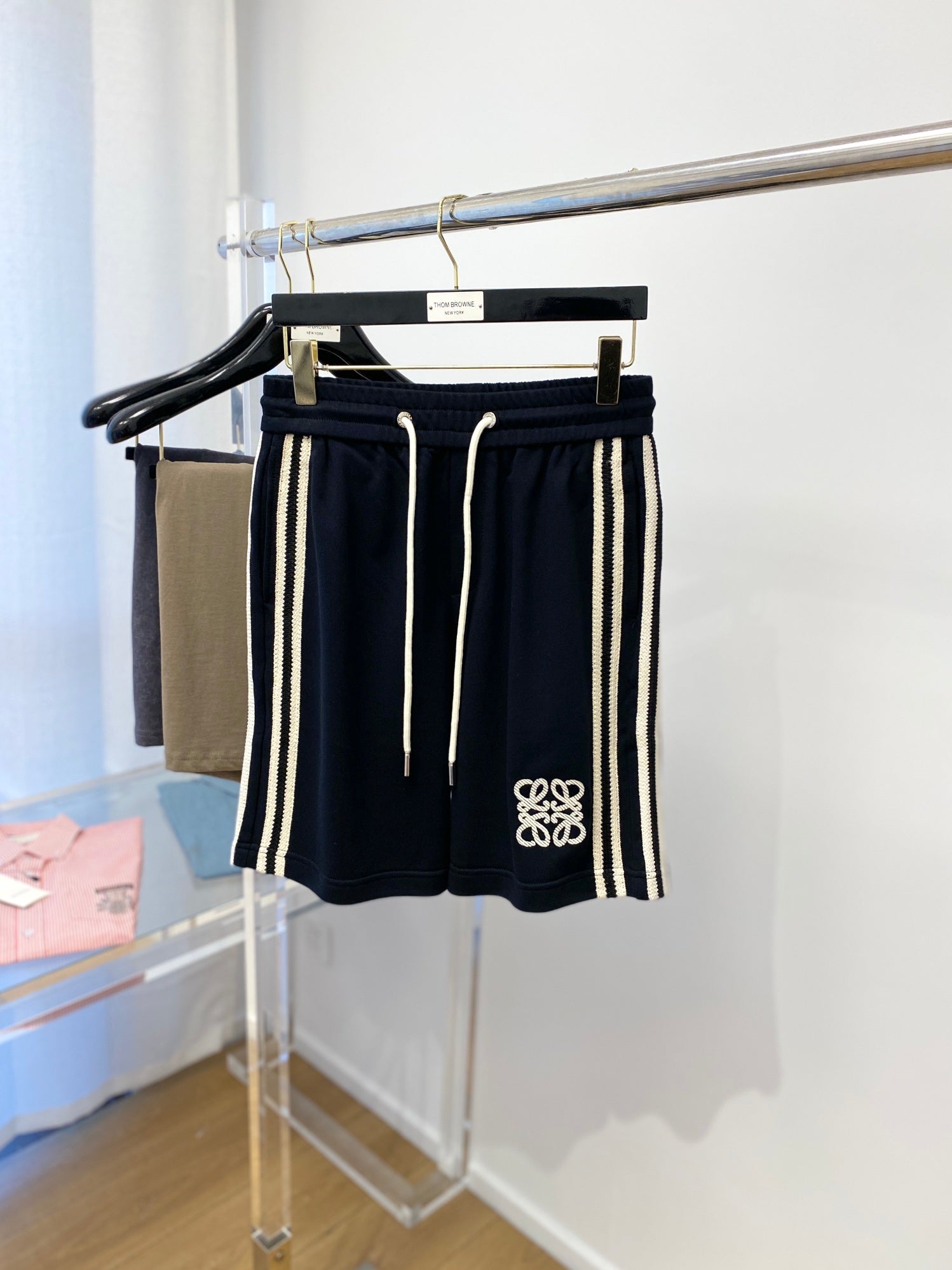 Knit Logo Shorts-Tickkin