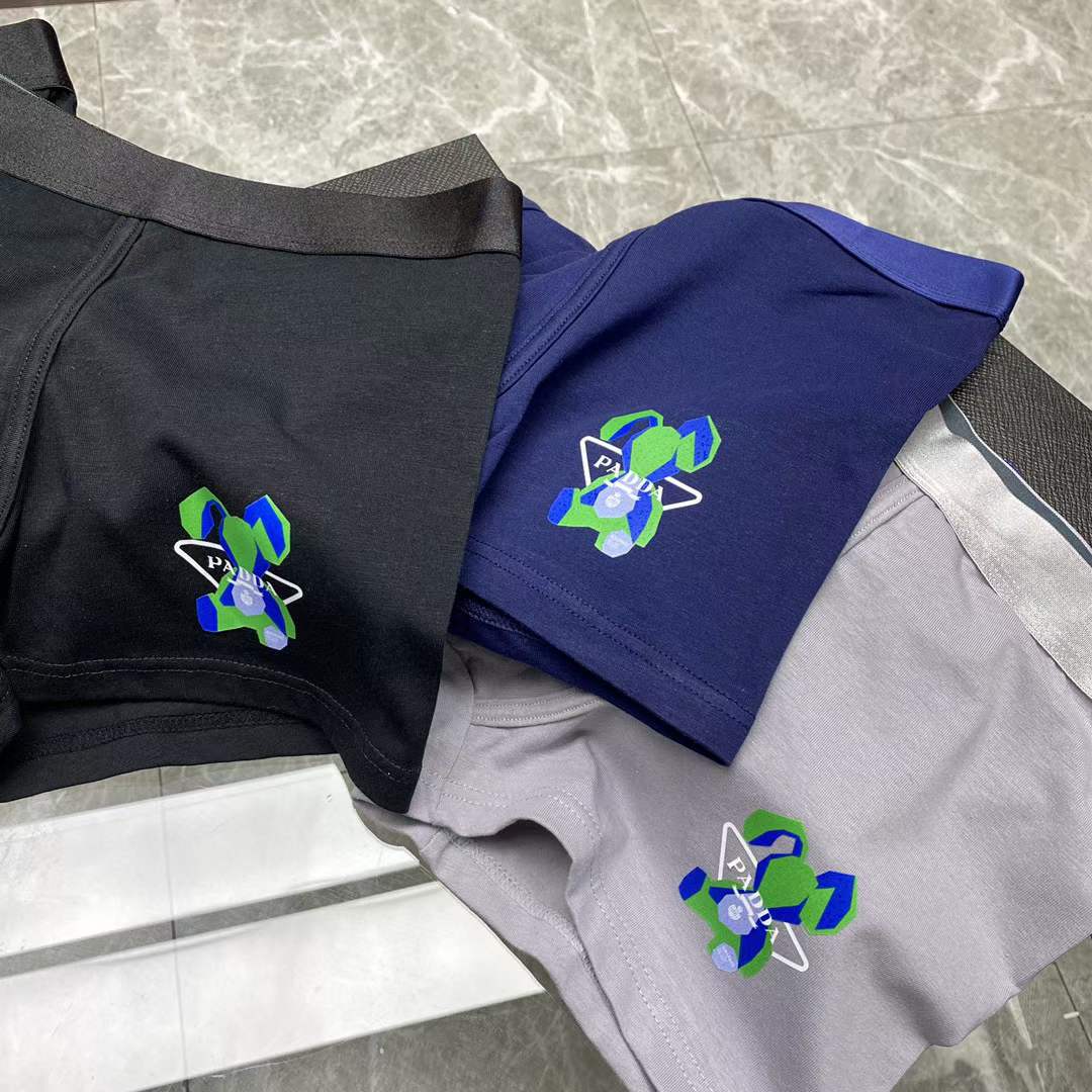 Prada Underpants_man_22_haozai_230327_j_1_1 fashion designer replica man's 1 box / 3 undershorts