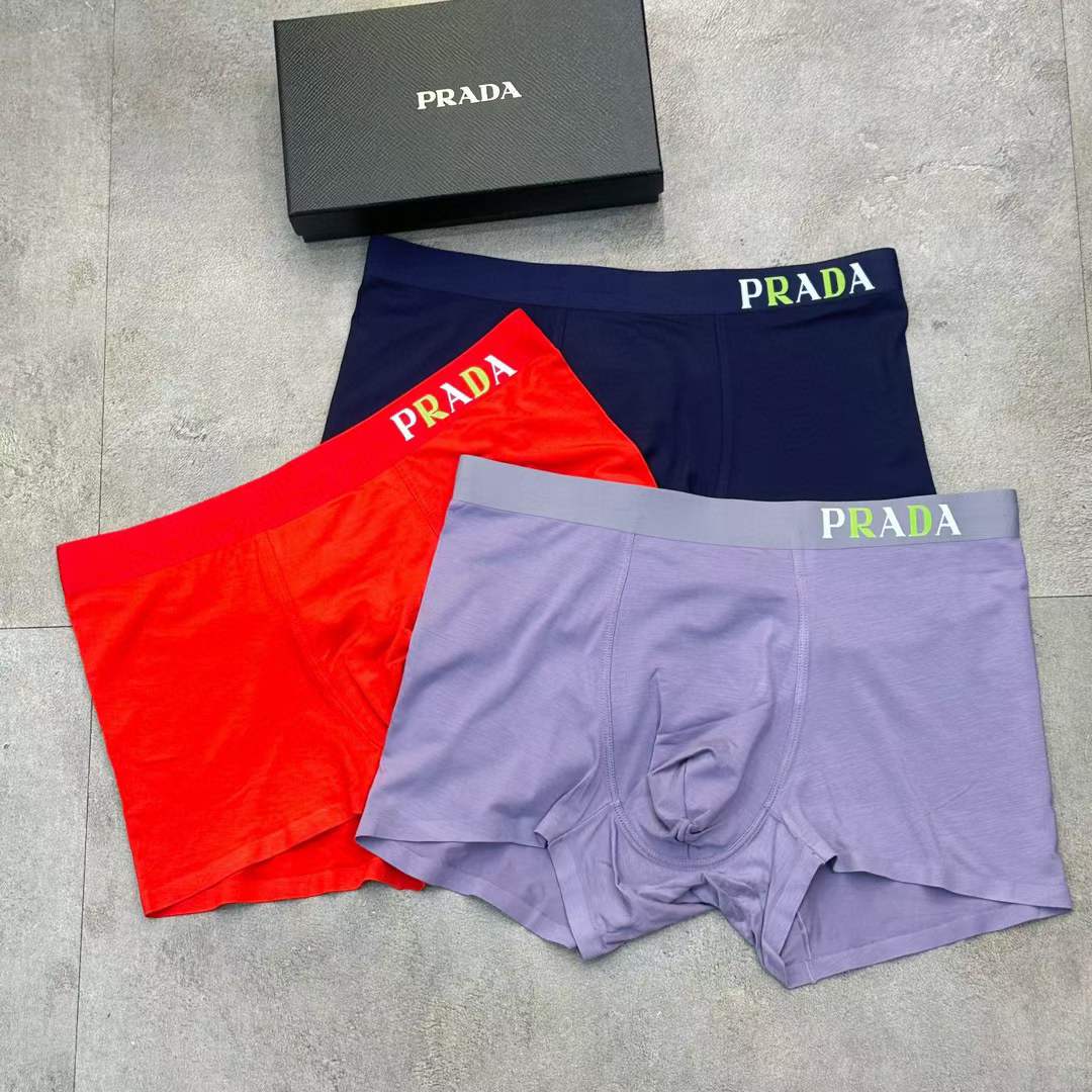 Prada Underpants_man_22_haozai_230327_k_2_1 fashion designer replica man's 1 box / 3 undershorts