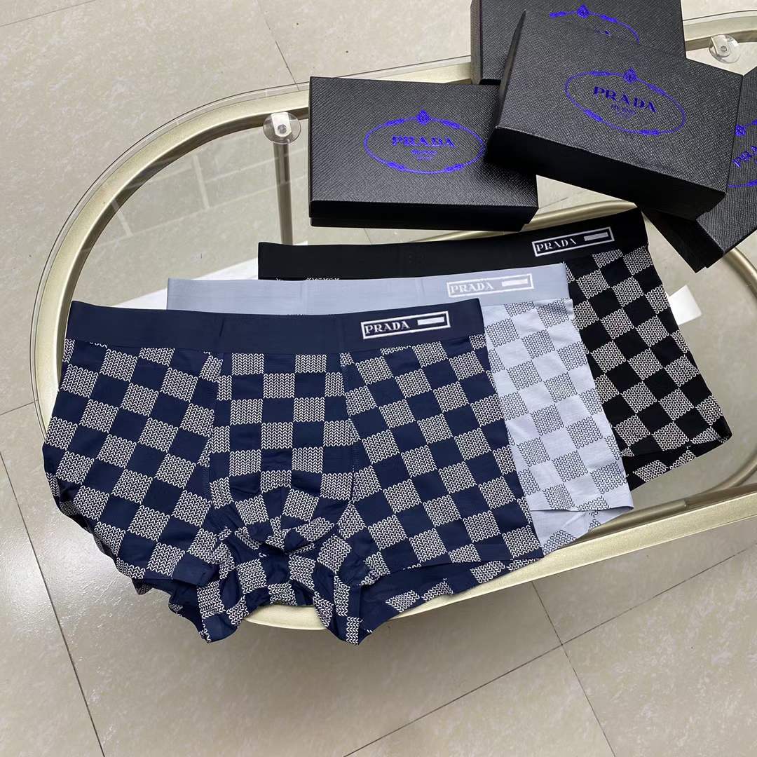 Prada Underpants_man_22_haozai_230327_a_5_1 fashion designer replica man's 1 box / 3 undershorts