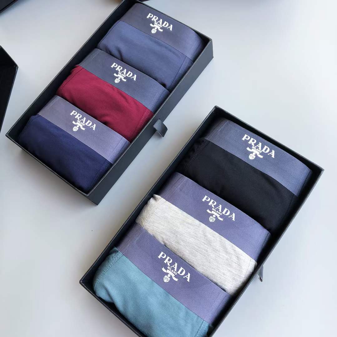 Prada Underpants_man_22_haozai_230327_n_3_1 fashion designer replica man's 1 box / 3 undershorts