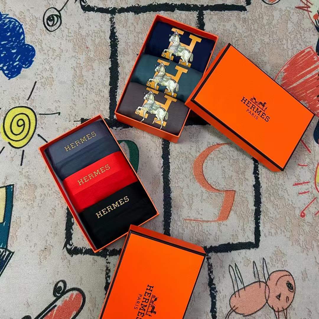 Hermes Underpants_man_22_haozai_230327_e_2_1 fashion designer replica man's 1 box / 3 undershorts