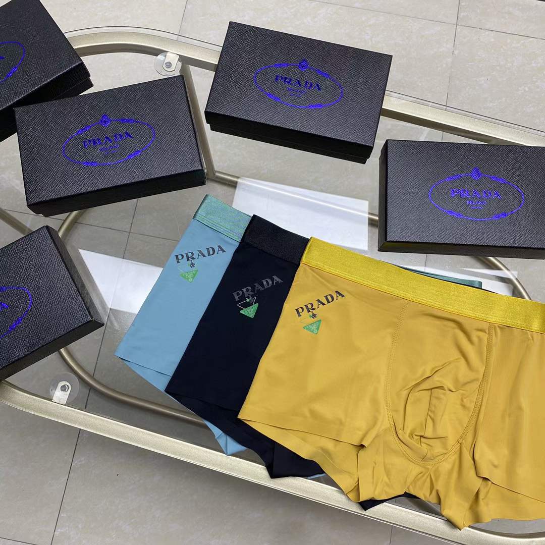 Prada Underpants_man_22_haozai_230327_j_7_1 fashion designer replica man's 1 box / 3 undershorts