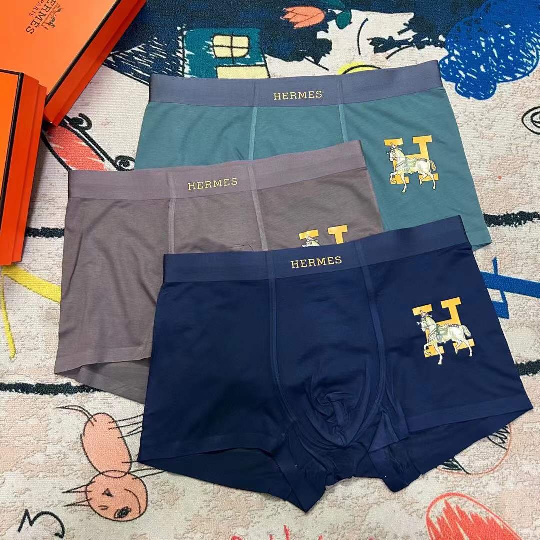 Hermes Underpants_man_22_haozai_230327_e_2_1 fashion designer replica man's 1 box / 3 undershorts