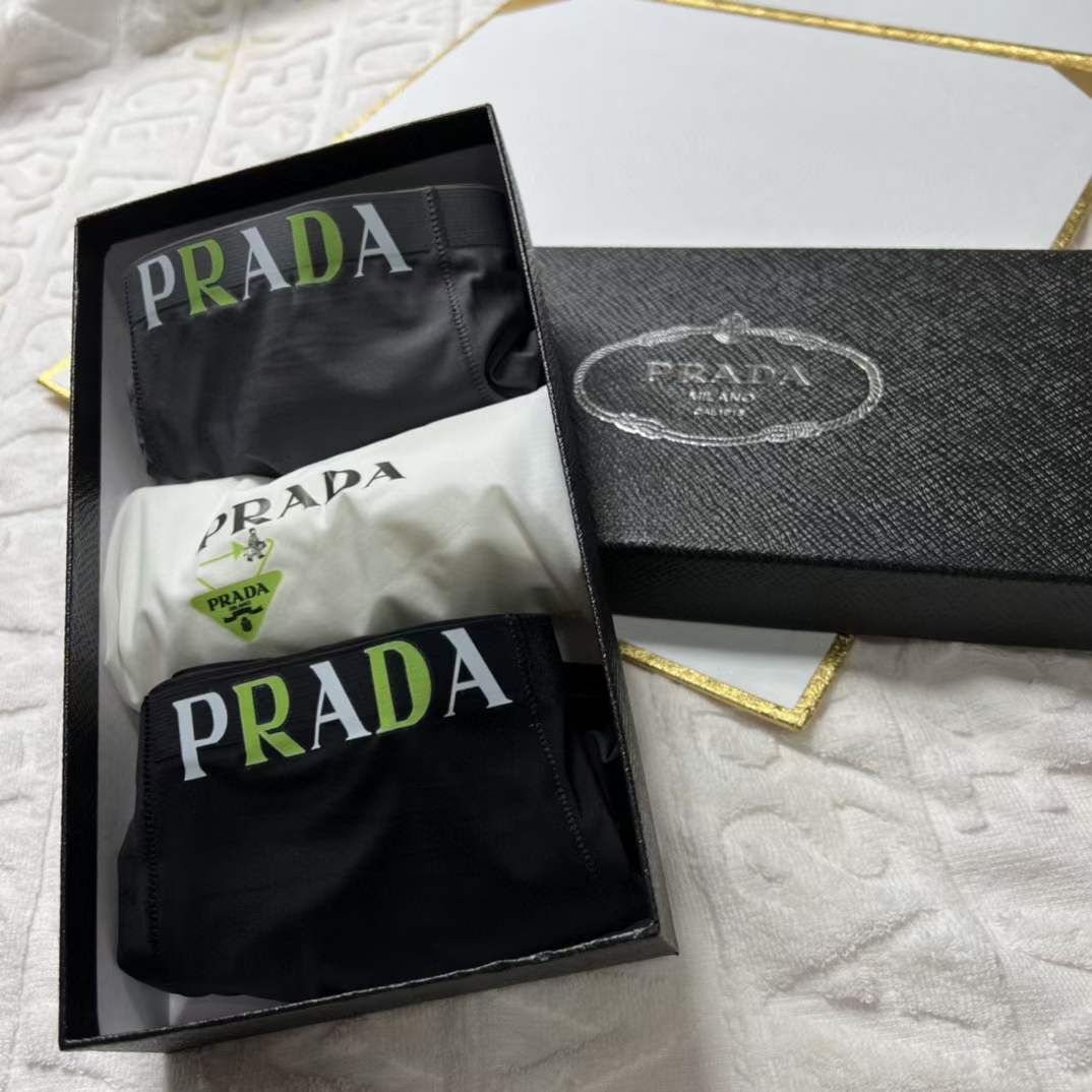 Prada Underpants_man_22_haozai_230327_j_5_1 fashion designer replica man's 1 box / 3 undershorts