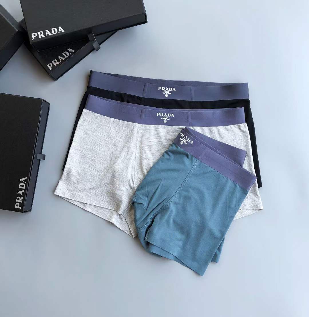 Prada Underpants_man_22_haozai_230327_n_2_1 fashion designer replica man's 1 box / 3 undershorts