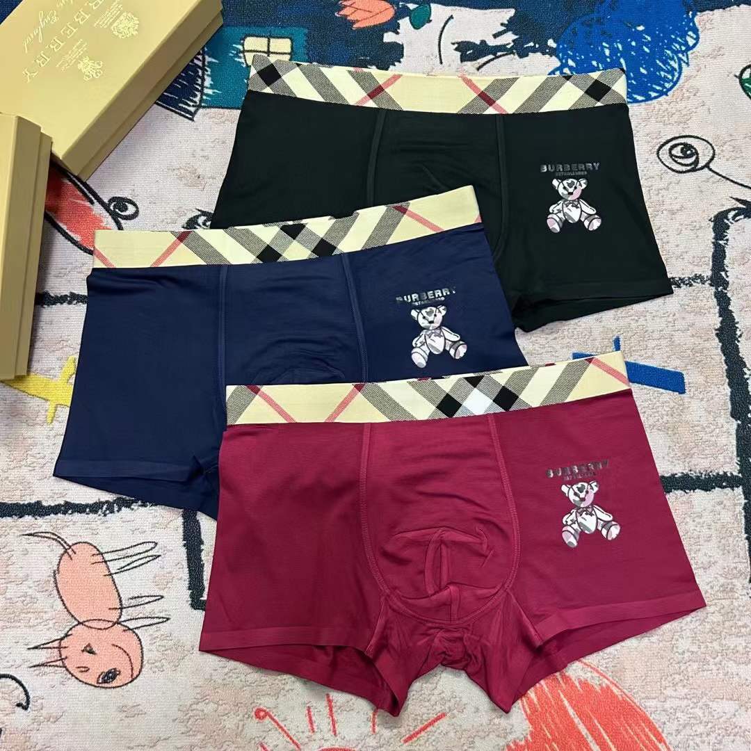 Burberry Underpants_man_22_haozai_230327_e_3_1 fashion designer replica man's 1 box / 3 undershorts