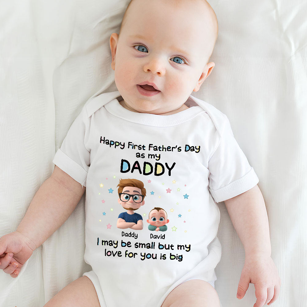 First Father Day With Baby - Baby Onesie