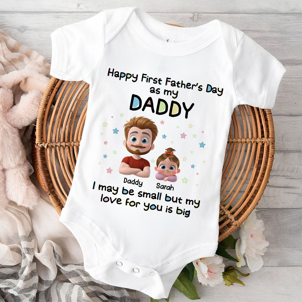 First Father Day With Baby - Baby Onesie