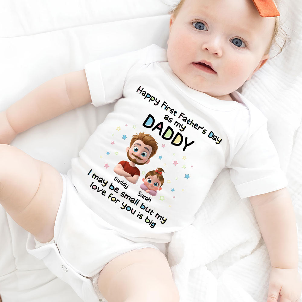 First Father Day With Baby - Baby Onesie