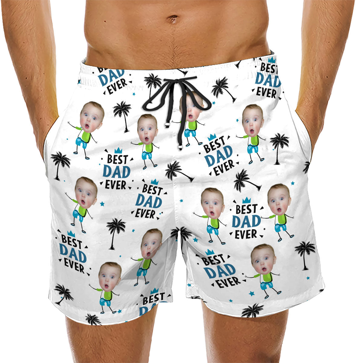 Best Dad Ever Summer Vibe - Beach Shorts