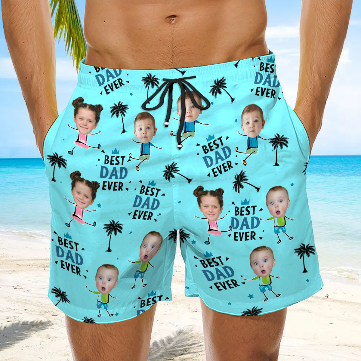 Best Dad Ever Summer Vibe - Beach Shorts