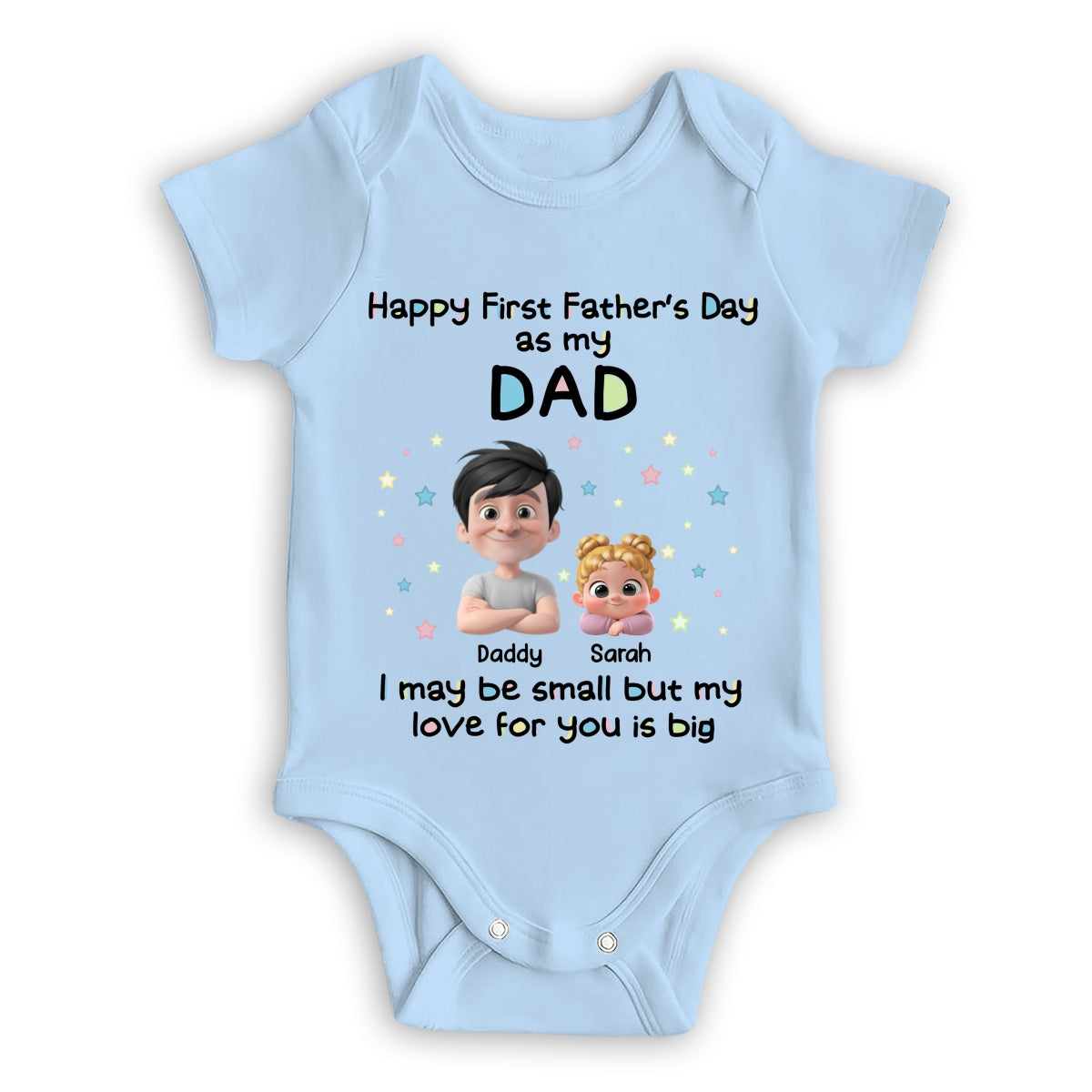 First Father Day With Baby - Baby Onesie