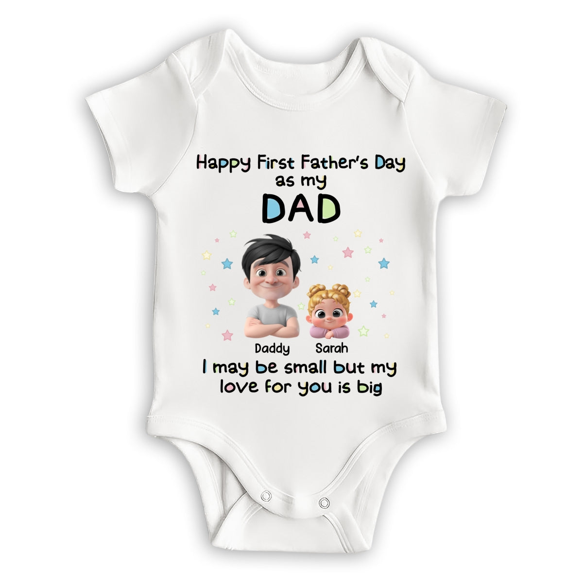 First Father Day With Baby - Baby Onesie