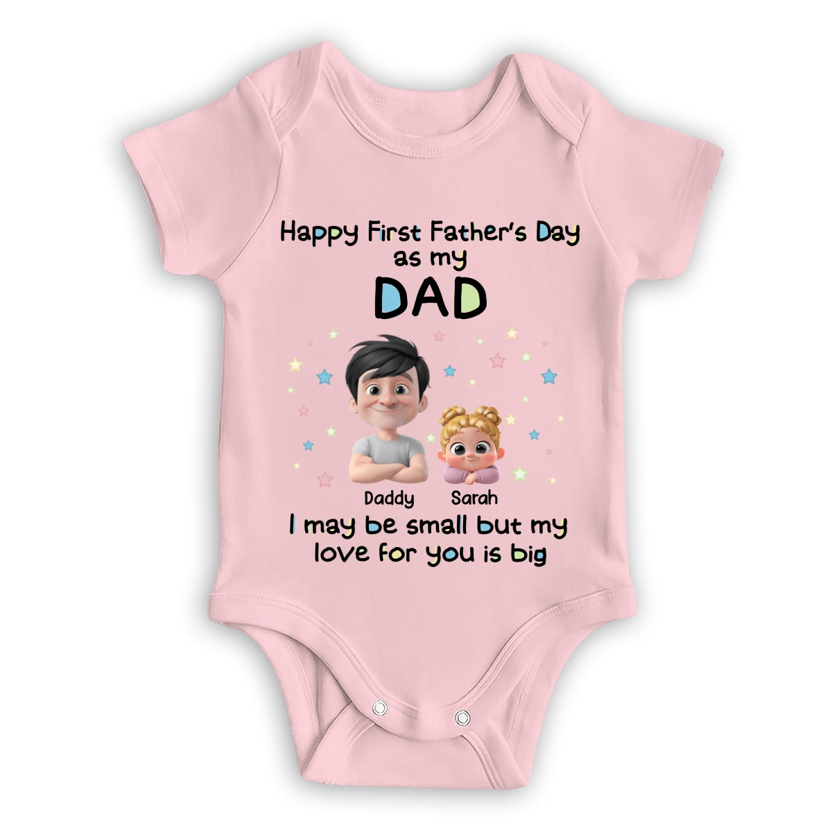 First Father Day With Baby - Baby Onesie