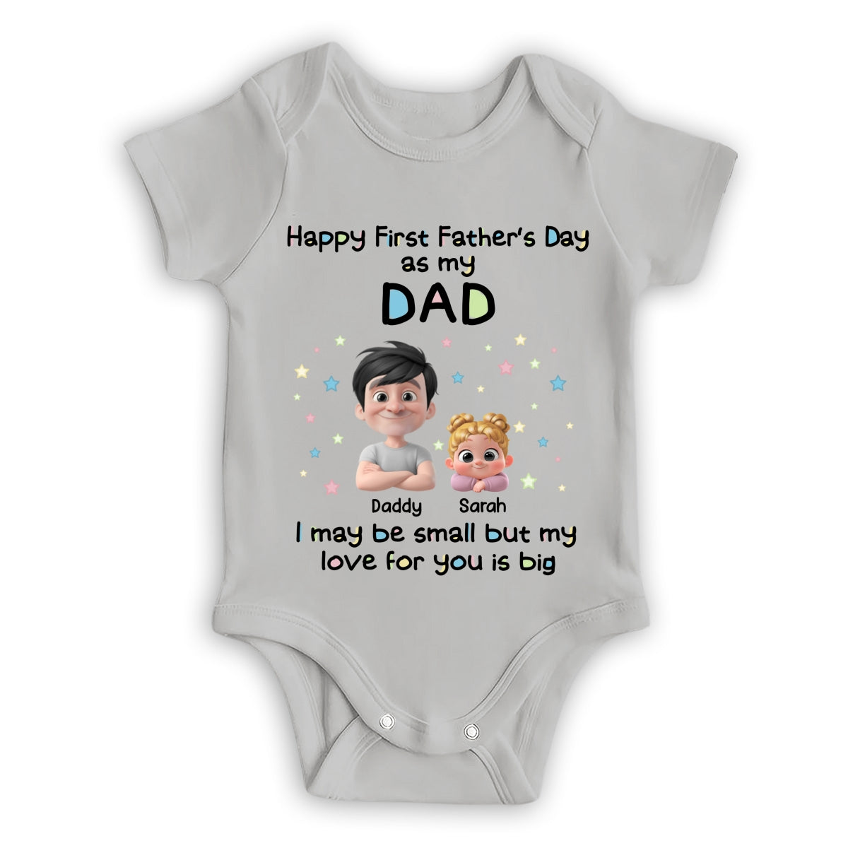 First Father Day With Baby - Baby Onesie