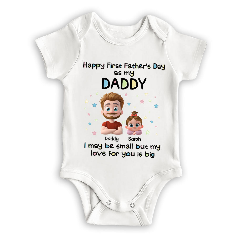 First Father Day With Baby - Baby Onesie