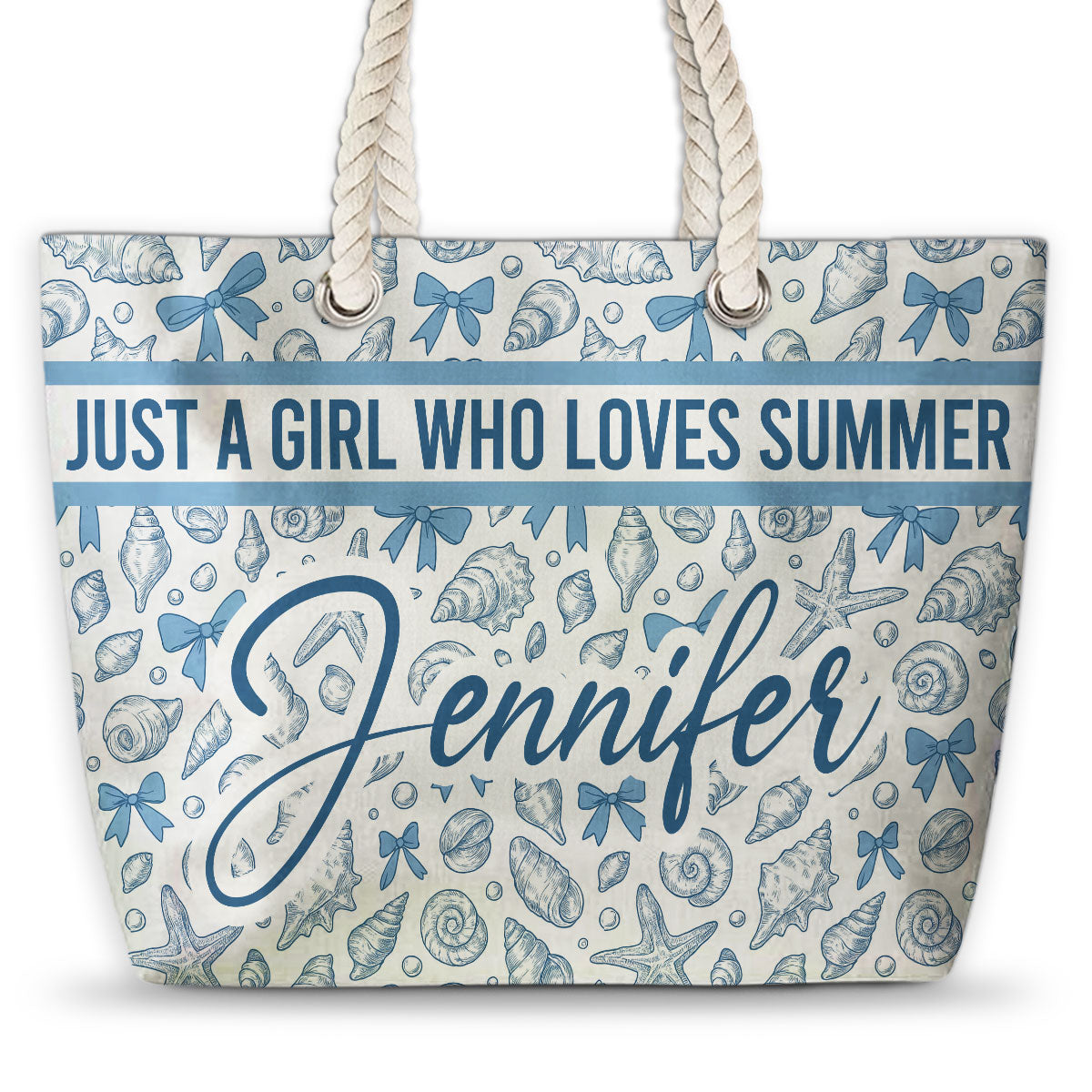 Just A Girl Who Loves Summer -  Beach Bag