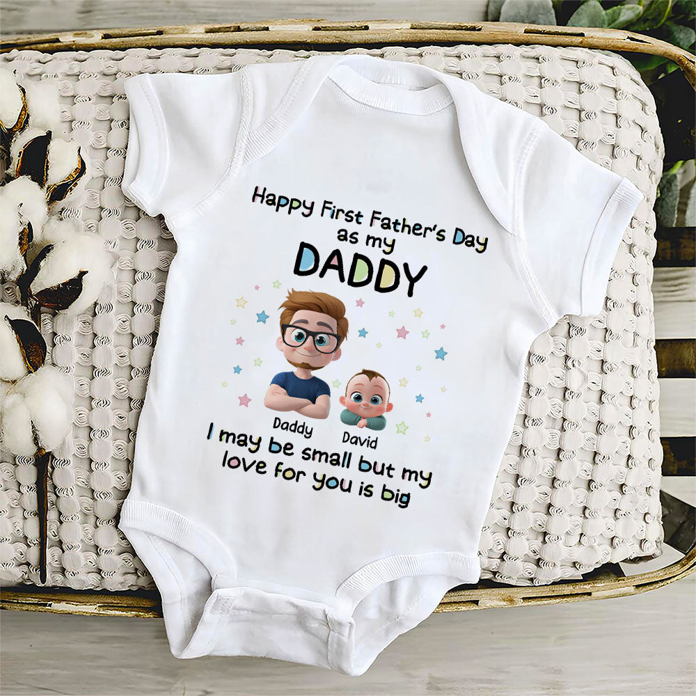 First Father Day With Baby - Baby Onesie