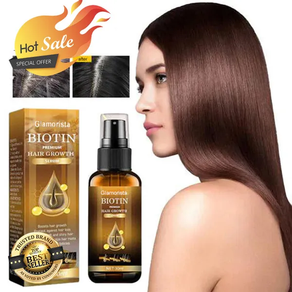 (🔥Hot Sale) Biotin Premium Hair Growth Serum – The Ultimate “Cure” For Hair Loss