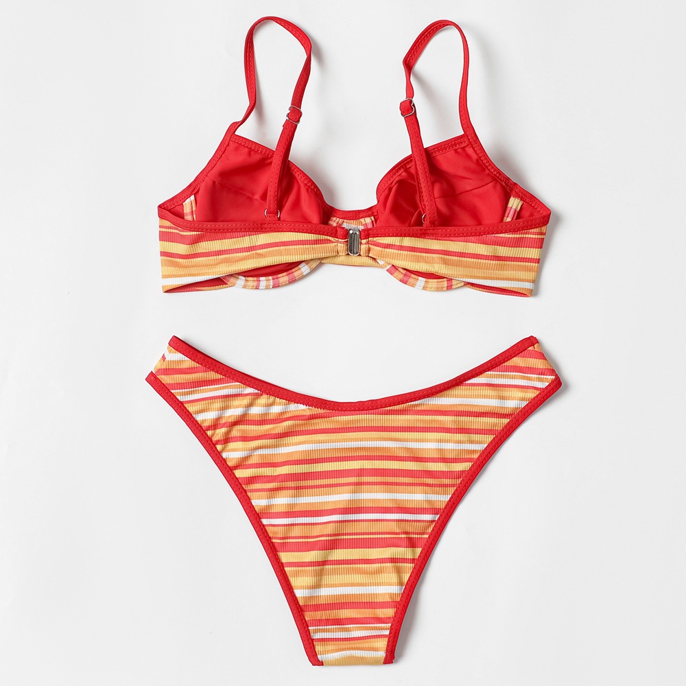 Heatwave Print Bralette Bikini Set 