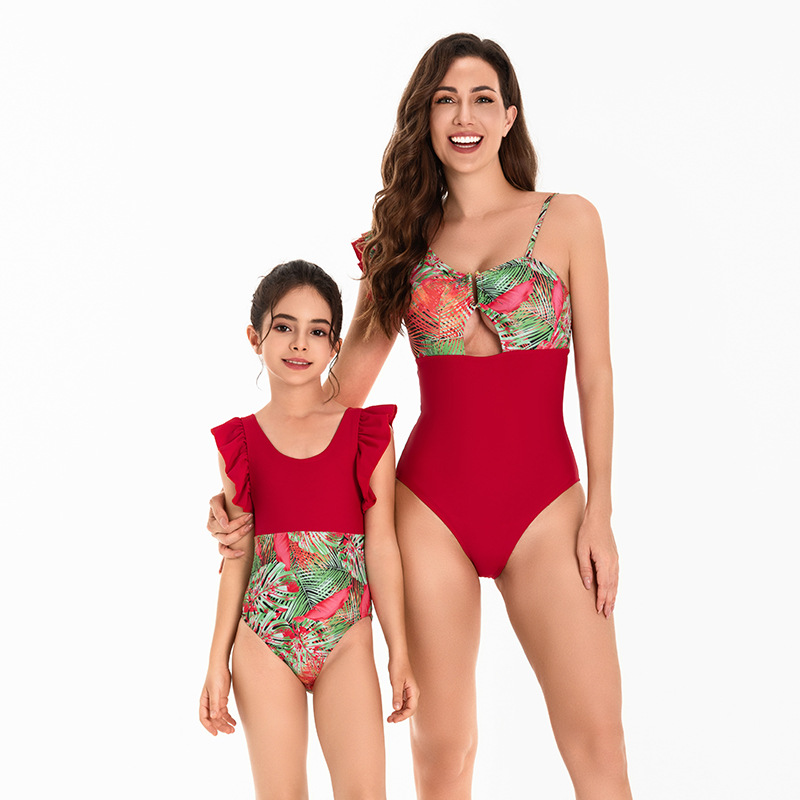 Mother&Daughter One Piece Bikini Set 