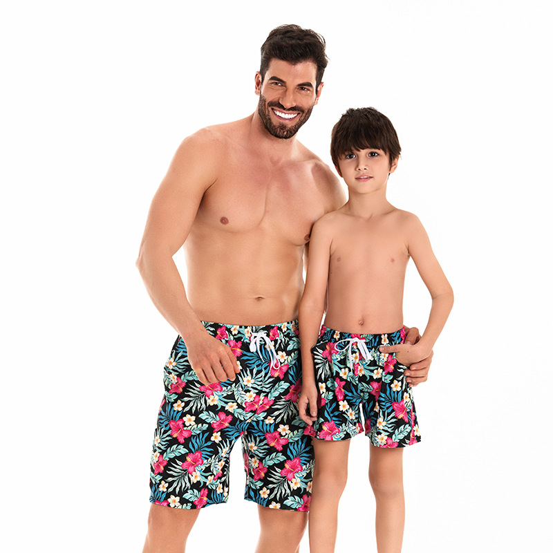 Father & Son Single Shoulder Bikini Set 