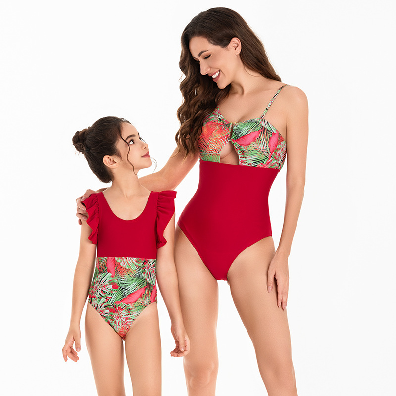 Mother&Daughter One Piece Bikini Set 