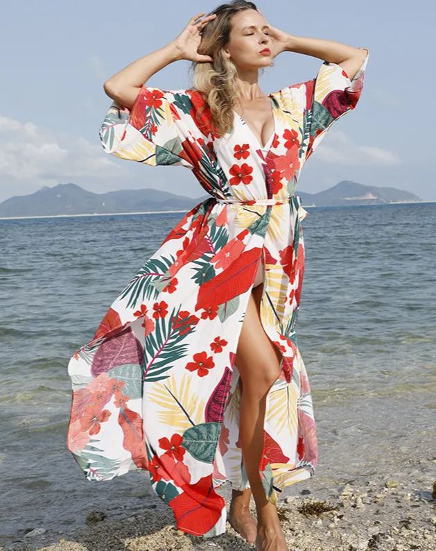 Bohemian Printed Plus Size Summer Beach Wear
