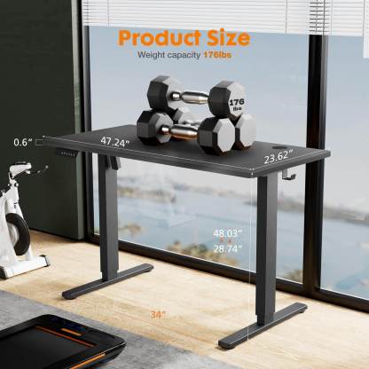 Electric Height Adjustable Standing Desk,Sit to Stand Ergonomic Computer Desk