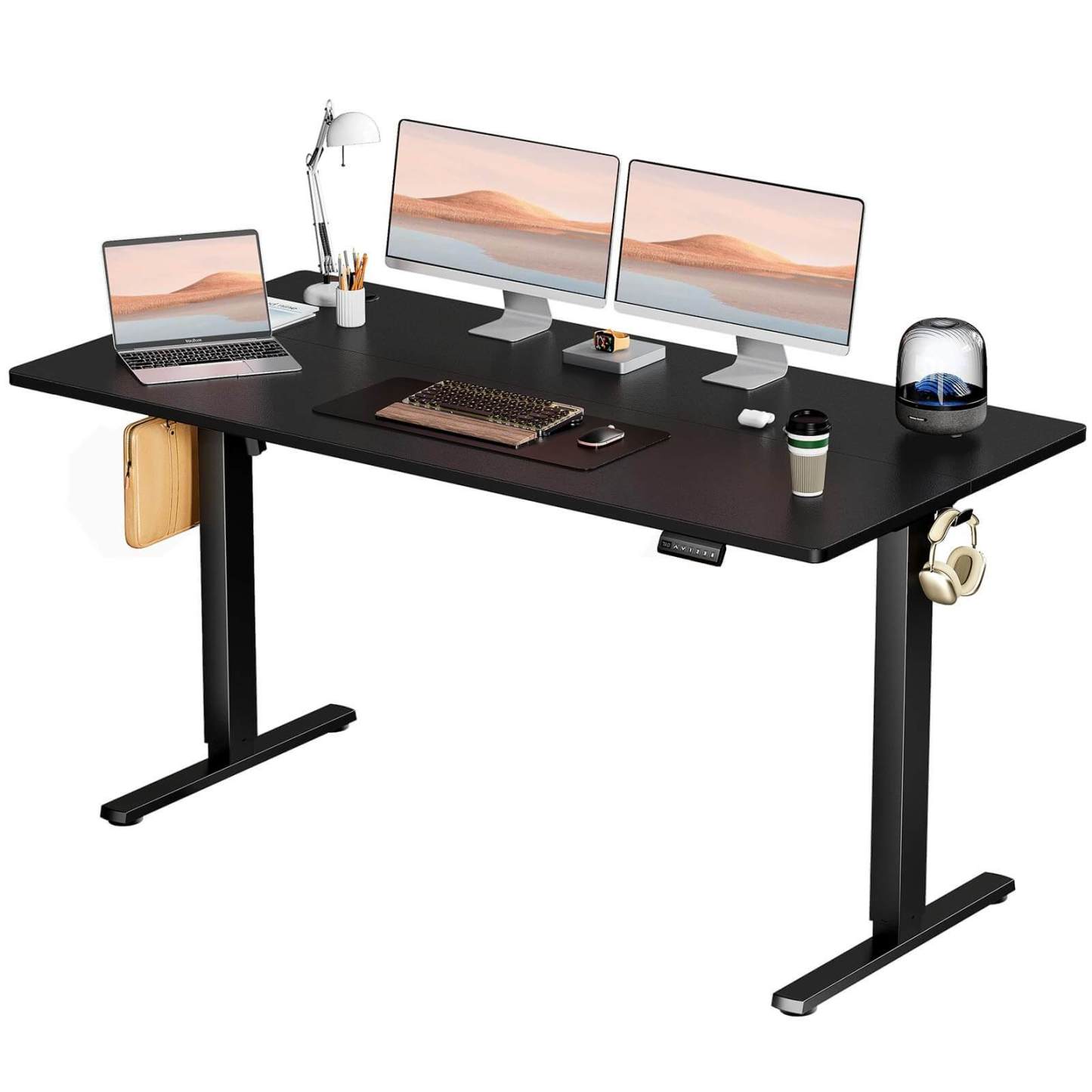 Electric Height Adjustable Standing Desk,Sit to Stand Ergonomic Computer Desk