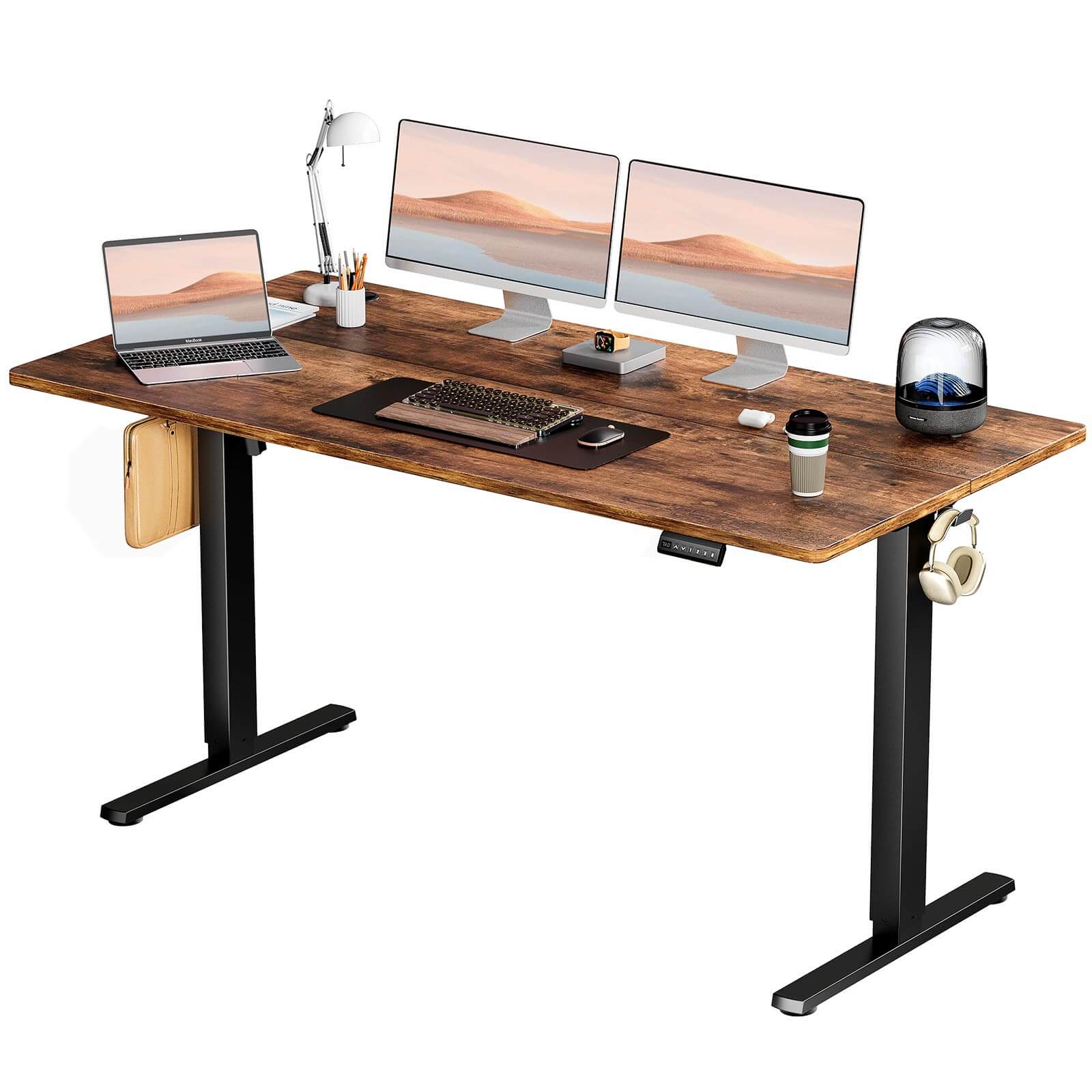 Electric Height Adjustable Standing Desk,Sit to Stand Ergonomic Computer Desk